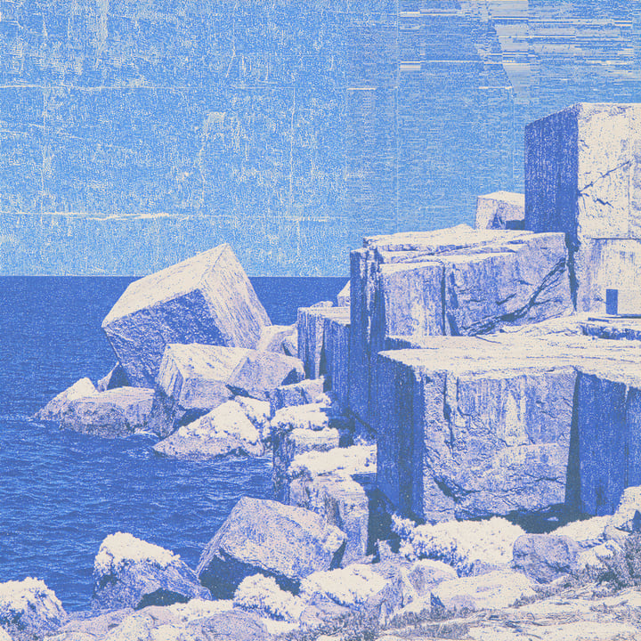Morning Falling 546, a Midjourney study of the Southern California ocean imagined in 2050