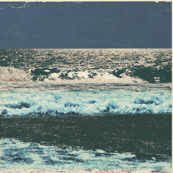 Morning Falling 573, a Midjourney study of the Southern California ocean imagined in 2050